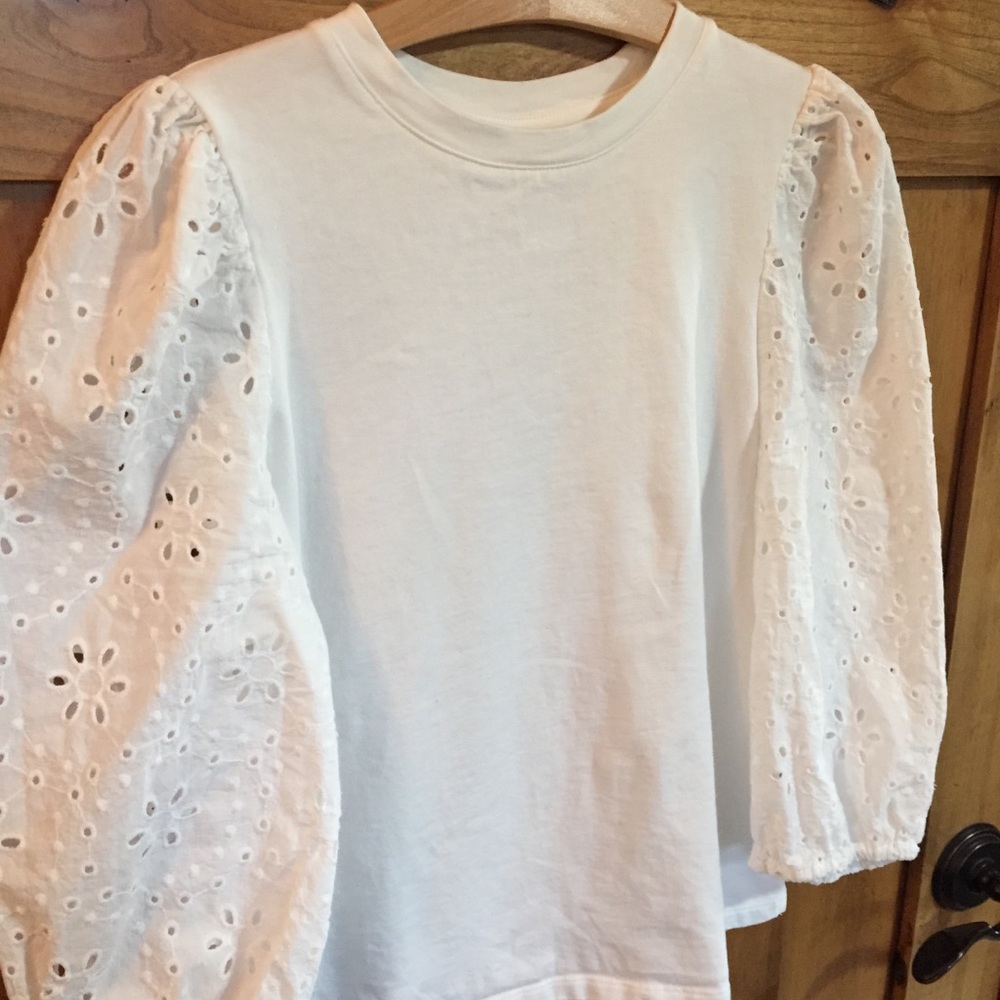 Puff Sleeve / Bubble Sleeve White Shirt
